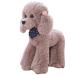 Heionia Teddy dog cuddly toy dog plush toy with scarf kawaii pudel plush fabric animal dog dog dog gift for children girls (camel 20cm) gray 20cm