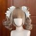 PLCPDM Lovely Hairpin with Heart Ribbon Bowknot 3D Hair Clip Cosplay Hairstyle for Everyday Wear Parties Weddings - Buy Online on GoSupps.com
