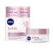 NIVEA Vital Éclat Day Care Mature Skin (1 x 50 ml), moisturizing face cream with Rose petal oil & Calcium, anti-aging and anti-wrinkle face care for women