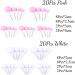 40 PCS Mini Balloon Cake Topper DIY Cake Balls Decorations for Birthday and Anniversary (pink and white) - Buy Online on GoSupps.com