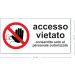 Waterproof PVC Pubblimania Stickers | Durable Access Prohibited Signs - 29 x 13 cm for Indoor & Outdoor Use - Buy Online on GoSupps.com