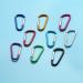 100 Pack Aluminum Carabiner Clips - Upins Locking Spring Hooks for Backpacks - Heavy Duty D Shape Buckles in Multicolor - Buy Online on GoSupps.com