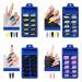 Ganmfoyc 400 pieces coffin fake nails extra long matt fake nails long artificial nail tips ballerina ABS full coverage nails for women (several colors)
