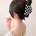 Furitou 2 Pack Checkered Hair Claw Clips - Black and White Large Barrettes for Strong Hold - Women's Hair Accessories - Buy Online on GoSupps.com