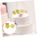 Abaodam 48 Pcs Lemon Cake Toppers Birthday Toppers for Cakes Birthday Cupcake Topper Birthday Cake Decorations De Bautizo Para Ni o Gold Paper Cups Gold Trim Props Baby Summer - Buy Online on GoSupps.com