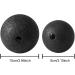 2 Pieces Fascia Massage Balls Set (8cm & 10cm) - Black Lacrosse Balls for Fascia Training & Pain Relief - Perfect for Muscle Recovery - Buy Online on GoSupps.com