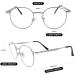 SeeLife Silver Round Metal Wire Reading Glasses | +1.0 Strength | Men & Women - Buy Online on GoSupps.com