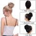 Synthetic Hair Bun Scrunchie Chignon Updo Extension - Natural Black 25g - Buy Online on GoSupps.com