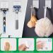 YISIFEINUO 5 Pack Razor Holder Hooks - Self-Adhesive Stainless Steel Storage Hooks for Bathroom & Kitchen | Durable Shower Hooks - Buy Online on GoSupps.com