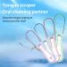 Buy Tongue Cleaner - 5 Tongue Scraper Brushes for Adults & Children | Easy to Use PP Tongue Cleaners - Fresh Breath & Oral Hygiene - Buy Online on GoSupps.com
