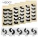 Luxury Cruelty Free Eyelashes Set with Rose Gold Applicator - Bomb Style (5 pairs) - Buy Online on GoSupps.com