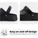 FitVille Wide Chef Shoes Men's Slip Resistant Work Shoes - Waterproof, Arch Support - Size 9 Wide, Black - Buy Online on GoSupps.com