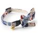 Necoichi Kabuki Charm Bow Tie Cat Collar - Navy | Stylish and Comfortable - Buy Online on GoSupps.com