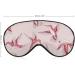 Pink Humming Birds Sleep Mask Eye Cover for Sleeping Blindfold with Adjustable Strap Blocks Light Night Travel Nap for Men Women - Buy Online on GoSupps.com