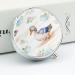 Round Watercolor Duck Print Pill Box | 3 Compartment Portable Pill Organizer | Decorative Metal Medicine Case - Style 7 - Buy Online on GoSupps.com