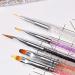 Dajidafu 6 Pieces Nail Brush Set Elegant 3D Patterns Washable Powder Pole Flower Pens Thin Nib Anti-slip Handle Manicure Accessories - Buy Online on GoSupps.com