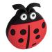 Gedotec rubber gear children's furniture button motif furniture handle for drawers in the children's room & furniture - ladybug |Rubber saliva |Schubladen-Knopf elastic |1 piece - children's handle for closing door 1 piece - ladybug