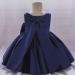 Baby Princess Bowknot Tutu Dress for Wedding Flower Girl | 6-12 Months | Blue - Buy Online on GoSupps.com