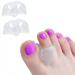 Jinlanshop toe separator toe spreader 4 pieces medium distance toe protectors from gel to avoid friction and overlap relieves pressure unisex