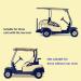 Golf Cart Rear Seat Arm Rests - Universal Fit | No Drilling Needed | Compatible with EZGO, Club Car, Yamaha - Black - Buy Online on GoSupps.com