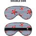 Starfish Navy Blue Stripe Sleep Eye Mask - Soft Blindfold for Sleeping & Travel - Buy Online on GoSupps.com