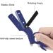 Professional Straight Edge Razor Holder for Men - SYH & AQYE Barber Razor with Easy Blade Replacement (Blue) - Buy Online on GoSupps.com