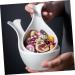 Alipis Sauce Dish Food Tray Jewelry Tray Tea Creamer Pitcher Fruit Tray Dip Bowls Sauce Bowl re-usable 17.00X11.00X6.00CM White - Buy Online on GoSupps.com