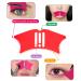 Silicone Nose Shadow Tool & Face Makeup Stencils - ROSEO Red Mascara Shield & Eyeliner Applicator Guide | International Shipping - Buy Online on GoSupps.com
