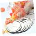 BESTonZON 30Pcs mason jar lids canning jar lid cover sprouting lids caps wide mouth mason jars metal lids fermenting lids jam jar lid glass jars lids tops sealing cap glass bottle Tinplate 7X7X0.2CM Silver - Buy Online on GoSupps.com