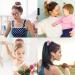 20 Pcs Pink Velvet Hair Scrunchies for Women and Girls - Soft Elastic Bobbles Ropes in Solid Colors - Cute Hair Accessories by Didder - Buy Online on GoSupps.com