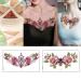 10-Sheet Realistic Butterfly Flower Temporary Tattoos for Women - Waterproof Body Art Stickers for Waist, Thigh, Chest, Hip - Long Lasting - Buy Online on GoSupps.com