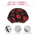 Red Lip Kiss Luxury Shower Cap - Waterproof & Reusable with Adjustable Elasticized Hem for Long Hair - Color 4 - Buy Online on GoSupps.com