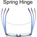 MMOWW 3-Pack Reading Glasses for Men & Women - Anti-Blue Computer Glasses with Spring Hinges (Gray Blue Red) - 2.0 Magnification - Buy Online on GoSupps.com