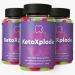Ketoxplode gummy bears - keto rubber - 3 x 60 fruit gum keto diet gummy bears - fruit gum - gummy bears keto 3 x 60 gummy bears