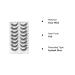 Veleasha Natural Look False Eyelashes 8 Pairs Pack | Style 03 So Wispy Lashes 03 (12-19mm) - Buy Online on GoSupps.com