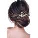 Edary Silver Pearl Wedding Hair Crest - Gold Leaf Headdress for Brides & Girls | Elegant Hair Accessories - Buy Online on GoSupps.com