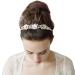 TININNA Vintage Headband Elegant Bridal Jewelry with Flowers and Rhinestones DISPOSABLE Packaging