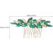 Abaodam Crystal Bride Wedding Hair Comb Rhinestone Bridal Hair Clip Sparkly Hair Piece Gem Hair Accessories for Women and Girls Green - Buy Online on GoSupps.com