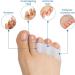 10 PCS Medium-Footed Gel Cushions & Toe Spreaders for Diabetic Comfort - Breathable Forefoot Pain Relief - Buy Online on GoSupps.com