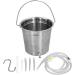 Jadeshay 2L Stainless Steel Coffee Inlet-Bucket Kit | EMER Inlet with Silicone Hose & Nozzle Tip | Home Brewing Essentials - Buy Online on GoSupps.com