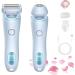 Modira Shaver Modira Mermaid Shaver Waterproof Electric Razor for Women 2 in 1 Electric Shaver Razors for Wome (Blue)