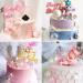 Bubble Balls Cupcake Toppers Set - 16Pcs Pink Cake Insert Toppers for Wedding, Anniversary, Mother's Day, Birthday Party Decorations - Buy Online on GoSupps.com