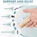 Actesso Neoprene Finger Splint Brace - Support for Mallet, Trigger Finger & Pain - Beige (Index/Middle/Ring) - Buy Online on GoSupps.com