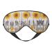 Sunflowers on Wooden Mask for Deep Sleep & Relaxation - Adjustable Soft & Breathable Blindfold for Travel Meditation & More