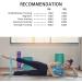 Haquno Elastic Fitness Band Set - 5 Resistance Bands for Strength Training Pilates & Yoga - Natural Latex 5 Starch Levels Includes Storage Box - Blue - Buy Online on GoSupps.com
