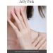 AutyaMee Semi Cured Gel Nail Strips (Jelly Pink)-20 PCS Gel Nail Stickers | UV Light Required | Gel Nail Wraps Salon Quality & Easy to Use - Buy Online on GoSupps.com