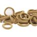 100 Pack Seamless Cotton Elastic Hair Ties for Women - Sand | Ponytail Holders for Thick Hair - No Crease, No Damage, Stretch Hair Accessories - Buy Online on GoSupps.com
