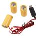 USB to 4.5V LR14 C Battery Eliminators Cable Cord Battery Power Supply Wire for Toy Controllers Water Heater