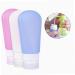 Amosfun 2pcs Leakproof Travel Containers Silicone Travel Bottles Leakproof Containers Shower Gel Bottle Size 1x2pcs Pinkx2pcs - Buy Online on GoSupps.com