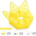 Weekly Pill Organizer - Large 7 Day Medicine Case for Vitamins Fish Oil & Supplements - Arthritis Friendly - Yellow - Buy Online on GoSupps.com